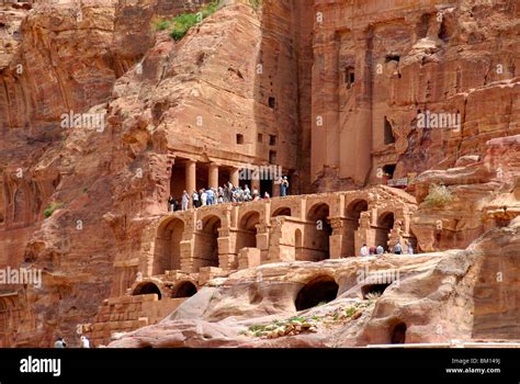 Nabatean Corinthian Tomb Archaeological Site Of Petra Jordan Middle