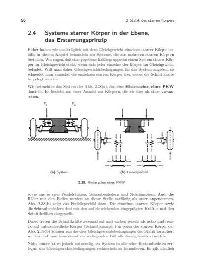 2 4 Systeme starrer Körper in der Ebene das Erstarrungsprinzip