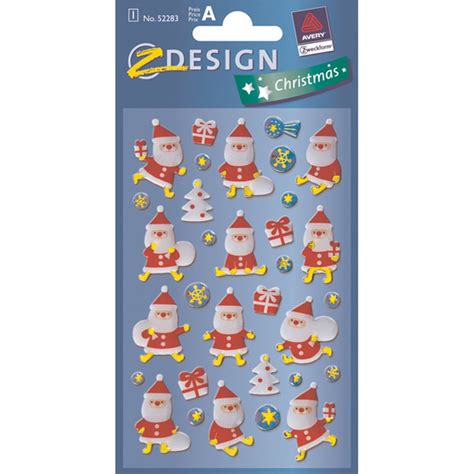 Z Design 52283 Glossy Sticker Nikolaus geprägt