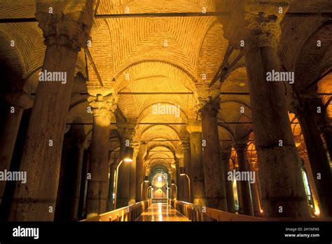 The Cisterna Basilica Or Sunken Palace In The Old Town Of The City