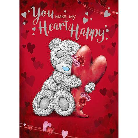 Hugging Heart Me To You Bear Valentines Day Card Vss01012 Me To