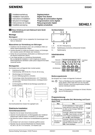 Seh Instructions D Installation Xx Pdf