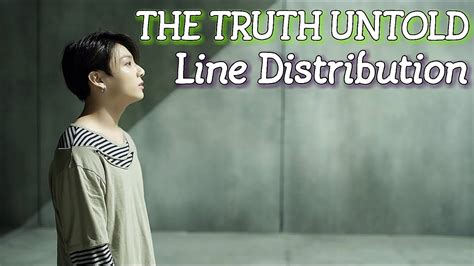 Bts The Truth Untold Line Distribution Youtube