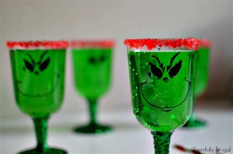 Diy Grinch Glasses Tastefully Frugal