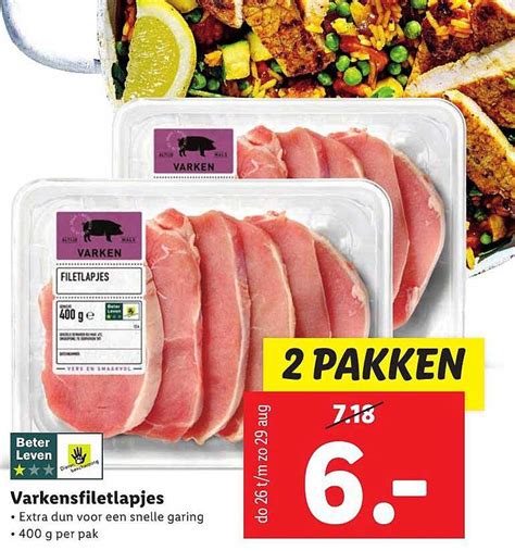 Varkensfiletlapjes Aanbieding Bij Lidl Folders Nl