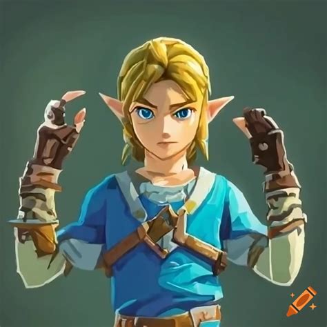 Link Legend Of Zelda Breath Of The Wild Pixar Style