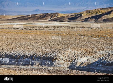 Landscape Of Desert Field With Mountains In Background Stock Photo Alamy