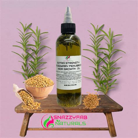 Fenugreek Rosemary And Peppermint Hair Growth Oil Organic Dht Blocker