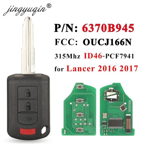 Jingyuqin Llave Remota De Coche Pn B Chip Id De Mhz Para