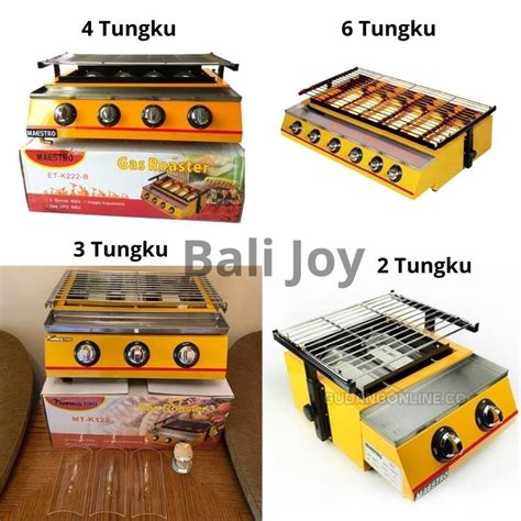 Jual Kompor 6 Tungku Panggangan Gas Roaster Grill BBQ