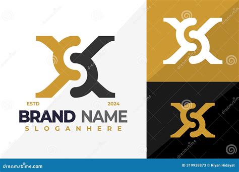 Letter Xs Or Sx Monogram Logo Design Vector Symbol Icon Illustration