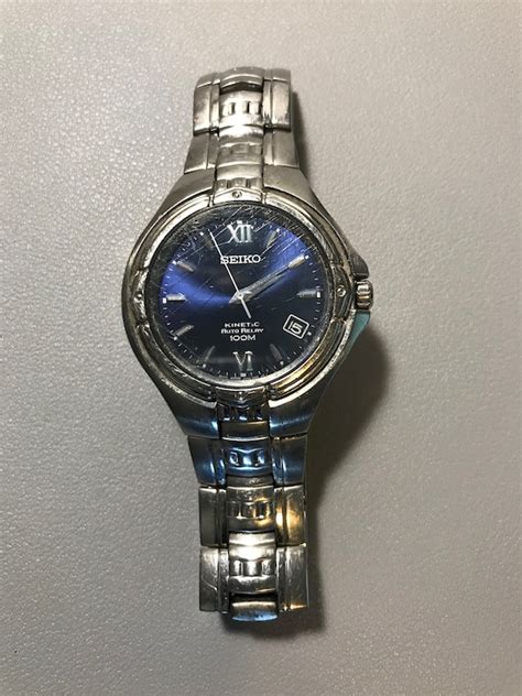 Seiko Kinetic Blue Dial Gem