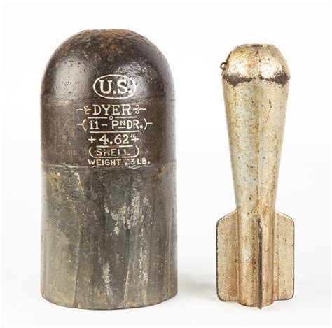 Sold Price Two Ww I Mortar Shells December Pm Est