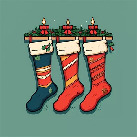 Premium Vector Stockings Christmas