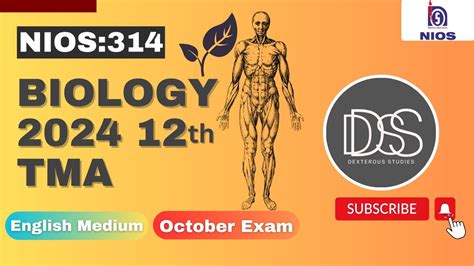 Nios Th Biology Solved Tma October Exam Subject Code