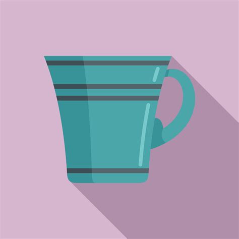 Drink Mug Icon Flat Vector Coffee Cup 14859635 Vector Art At Vecteezy