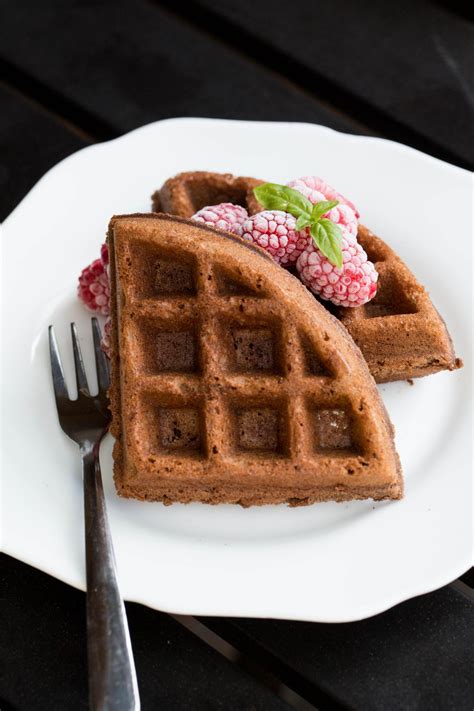 Chocolate Waffles Recipe Momsdish