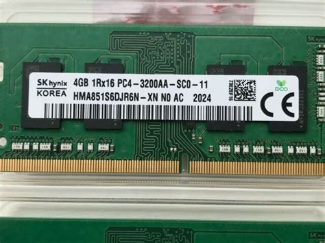 Sk Hynix Gb Memory Ram Rx Pc Aa Ddr Sodimm Hma S Djr N Xn