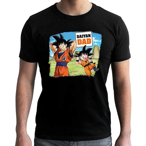 Dragon Ball Super Man Black Tshirt Saiyan Dad Abysse Corp