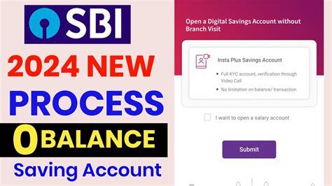 SBI Zero Balance Account Opening Online 2024 SBI YONO Zero Balance