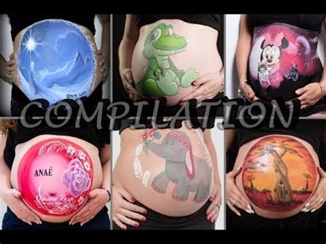 14 idées de belly painting par Steph Body Painter YouTube