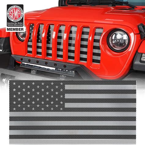 Buy Hooke Road Front Mesh Grill Insert For Jeep Gladiator Jt Jeep Wrangler Jl 2018 2019 2020