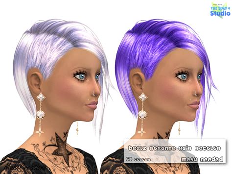 The Sims Resource BLZ Roxanne Hair Recolor Mesh Needed