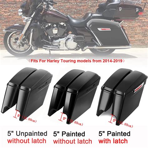 Samger Motorcycle 5inch Stretched Extended Saddlebags Saddle Bags For