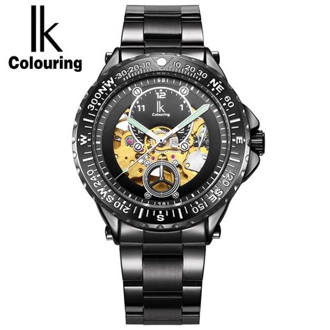 IK Colouring 2017 Luxury Men Watch Stainless Steel Automatic Watches