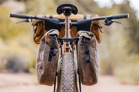 Waxed Canvas Bike Panniers Waterproof Made In Usa — Buckhorn Bags