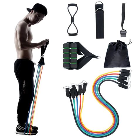 P S Set Resist Ncia De Fitness Puxar Tubos Yoga Puxar Corda Esporte