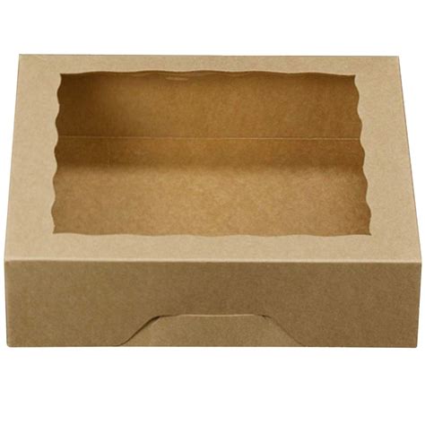 Buy One More Inch Natural Kraft Bakery Pie Boxes With Pvc Windows