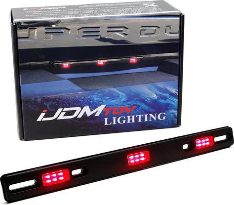 Ijdmtoy Oem Spec Red Lens Led Truck Tailgate Rear Id Lamp Lightbar