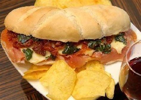 Sandwich Bocatta Caprese Receta De Tannya Lo Iacono Recipe Recipes