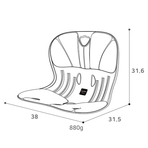 Curble Wider Sitz mit Premium Rückenschale Doppelstruktur Polsterung