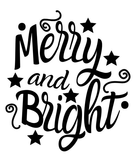 Free Merry And Bright SVG File The Crafty Crafter Club