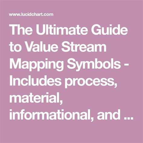 The Ultimate Guide To Value Stream Mapping Symbols