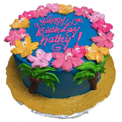 Birthday Cake 126 -Tropical Celebration - Aggie's Bakery & Cake Shop