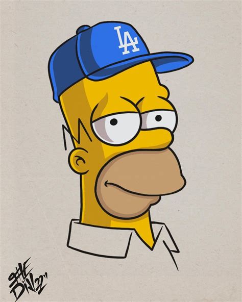 Manny Cuara On Instagram Homer Homersimpson Thesimpsons Dodgers