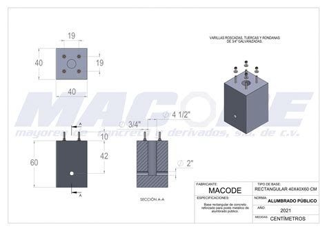 Bases Rectangulares Macode