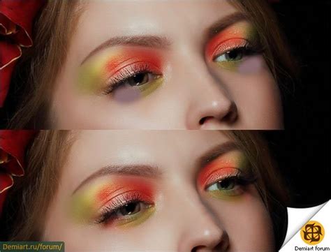 Как создать креативный макияж в Photoshop - Demiart Photoshop