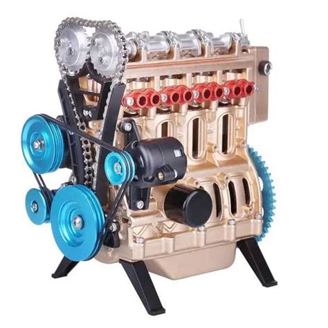 Teching 4 Cylinder Car Engine Model Kit That Runs T For Kid Adult