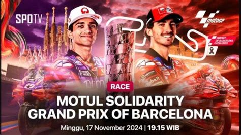 Jadwal Race MotoGP Barcelona 2024 Hari Ini Live Gratis Trans7 Penentu