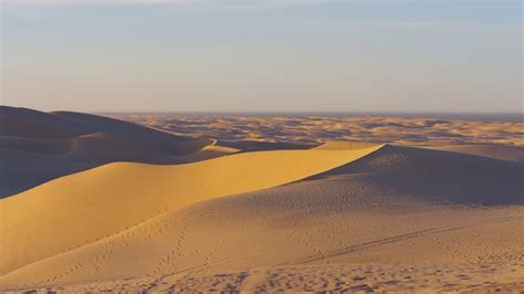 Premium Photo Yellow Desert And Scorching Sun