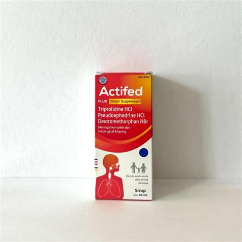 Jual Actifed Plus Cough Supressant Sirup 60 Ml Merah Shopee Indonesia