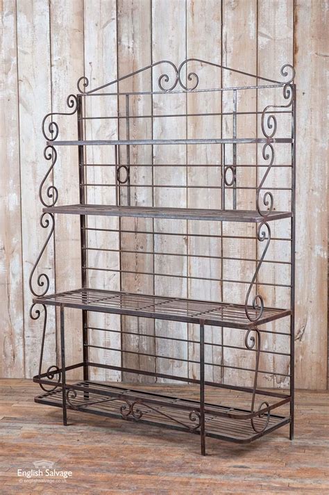 Folding Wrought Iron Bakers Rack At Tony Hart Blog