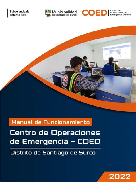 Manual De Funcionamiento Del Coed Rimac Pdf Temblores Defensa Civil