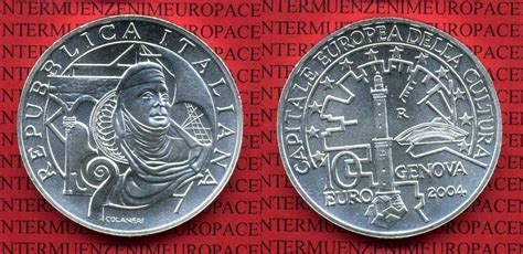 Italien Italy Euro Silberm Nze Italien Euro Silber Genua