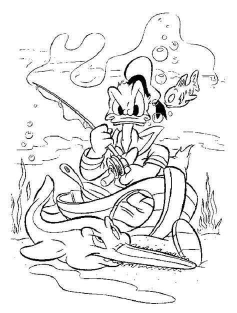 Donald Duck Halloween Coloring Pages