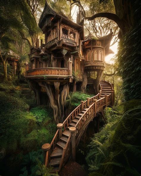 Beautiful Tree Houses Cool Tree Houses Fairy Houses Beautiful